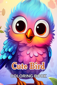 Cute Bird Coloring Book
