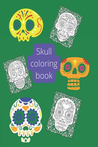 Skull Coloring Book, Size A 4