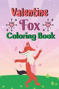 Valentine fox Coloring Book
