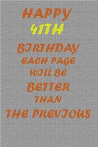 Happy 41th Birthday