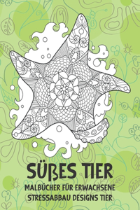 Malbücher für Erwachsene - Stressabbau Designs Tier - Süßes Tier