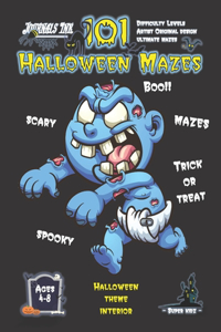 Halloween Maze Book for Kids Ages 4-8