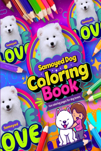 Samoyed dog coloring book