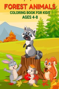 Forest Animals Coloring Book For Kids