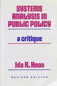 Systems Analysis in Public Policy