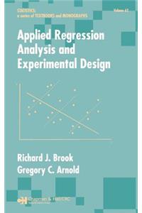 Applied Regression Analysis and Experimental Design