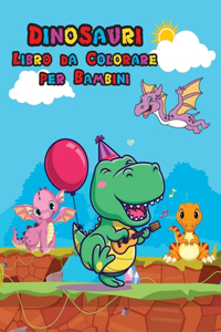 Dinosauri Libro da Colorare per Bambini