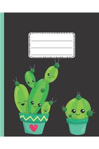Kids Kawaii Cactus Notebook