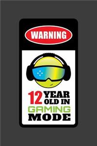 Warning 12 Year Old In Gaming Mode