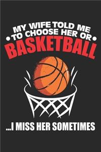 My wife told me to choose her or basketball