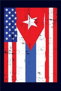 Cuban American Flag Notebook