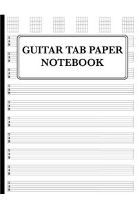Guitar Tab Paper Notebook