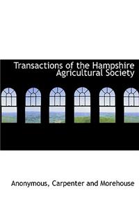 Transactions of the Hampshire Agricultural Society