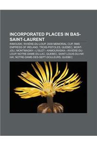 Incorporated Places in Bas-Saint-Laurent