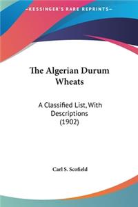 The Algerian Durum Wheats