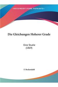 Die Gleichungen Hoherer Grade