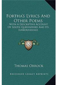 Fortha's Lyrics and Other Poems