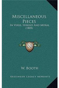 Miscellaneous Pieces