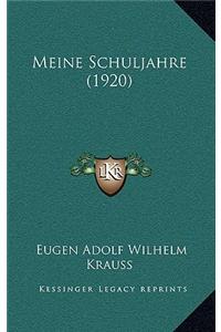Meine Schuljahre (1920)