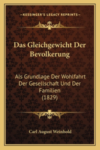 Gleichgewicht Der Bevolkerung