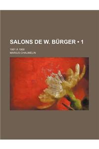 Salons de W. Burger (1); 1861 a 1868