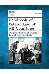 Handbook of Patent Law of All Countries