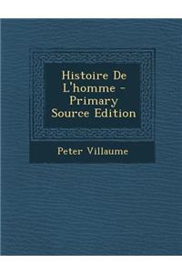 Histoire de L'Homme