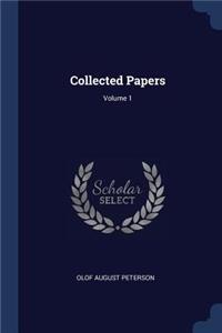 Collected Papers; Volume 1