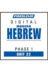 Pimsleur Hebrew Level 1 Lesson 22 MP3