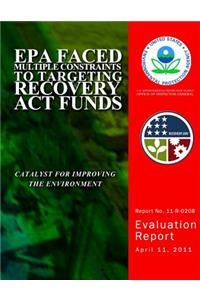 EPA Faced Multiple Contraints to Targeting Recovery Act Funds