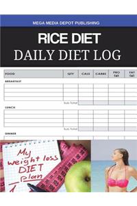 Rice Diet Daily Diet Log