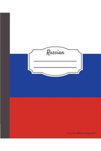 Russian Composition Notebook College Ruled