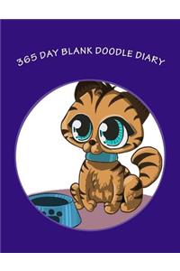 365 Day Blank Doodle Diary: Blank Unlined Journal