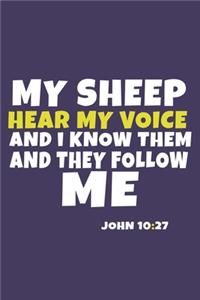 My Sheep Hear My Voice And I Know Them And They Follow Me - John 10
