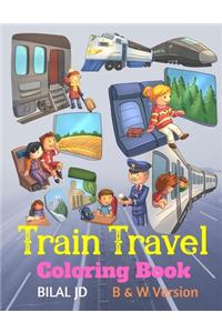 Train Travel Coloring Book