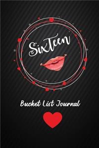 Sixteen Bucket List Journal