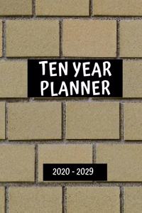 Ten Year Planner 2020 - 2029