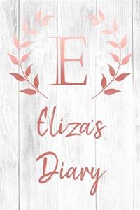 Eliza's Diary: Personalized Diary for Eliza / Journal / Notebook - E Monogram Initial & Name - Great Christmas or Birthday Gift