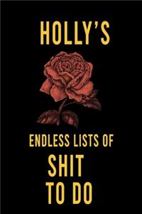 Holly's Endless Lists of Shit to do