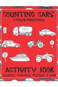 Counting Cars Toddler/Preschool Activity Book