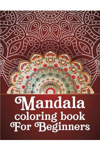 Mandala coloring book for beginners