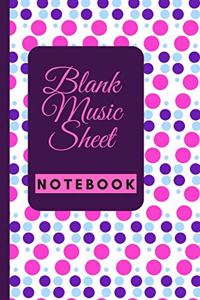 Blank Music Sheet Notebook