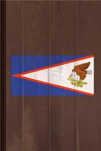 American Samoa Flag Journal Notebook: Blank Lined Ruled for Writing 6x9 110 Pages