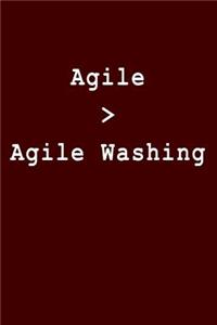 Agile > Agile Washing