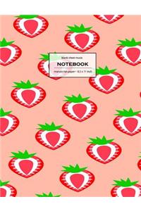 Blank Music Sheet Notebook