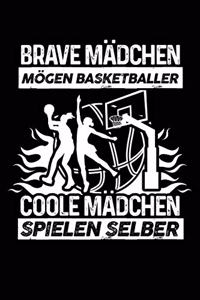 Coole Mädchen Spielen Basketball