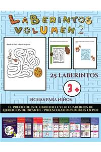 Fichas para niños (Laberintos - Volumen 2) (Laberintos - Volumen 2)