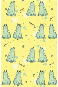 Journal Notebook For Cat Lovers Purr Meow