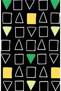 Journal Notebook Geometric Fun Green