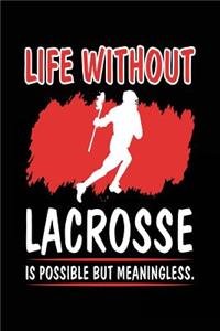 Life Without Lacrosse Is Possible But Meaningless.